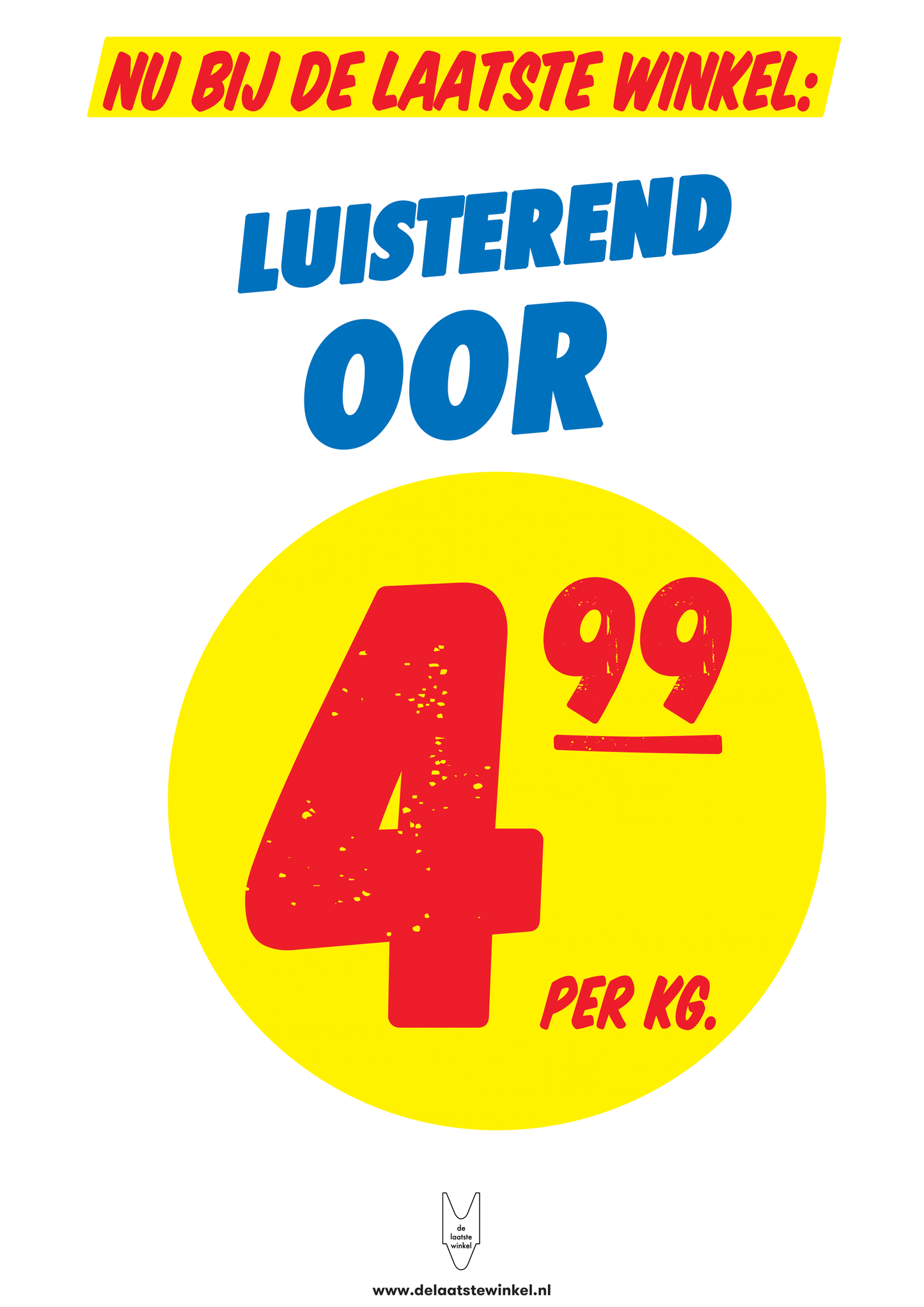 Reclameposter De Laatste Winkel - Luisterend Oor