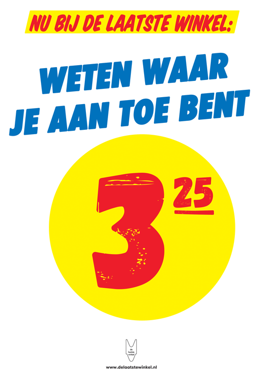 Reclameposter De Laatste Winkel - Weten Waar Je Aan Toe Bent