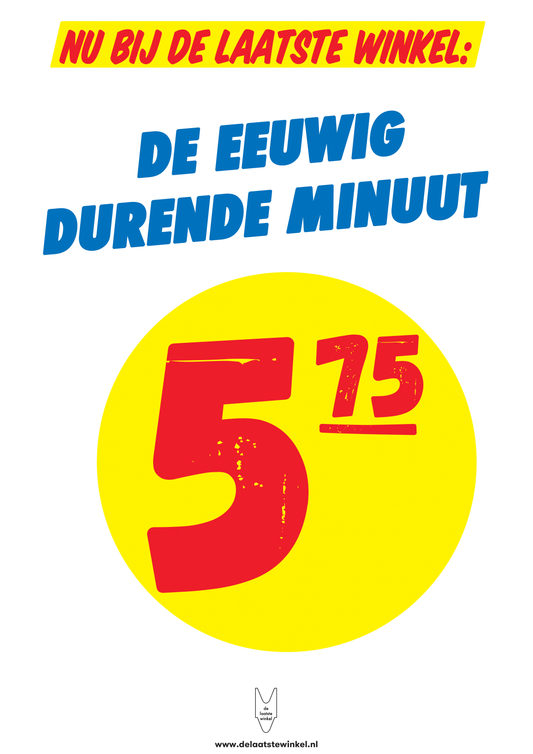 Reclameposter De Laatste Winkel - De Eeuwigdurende Minuut