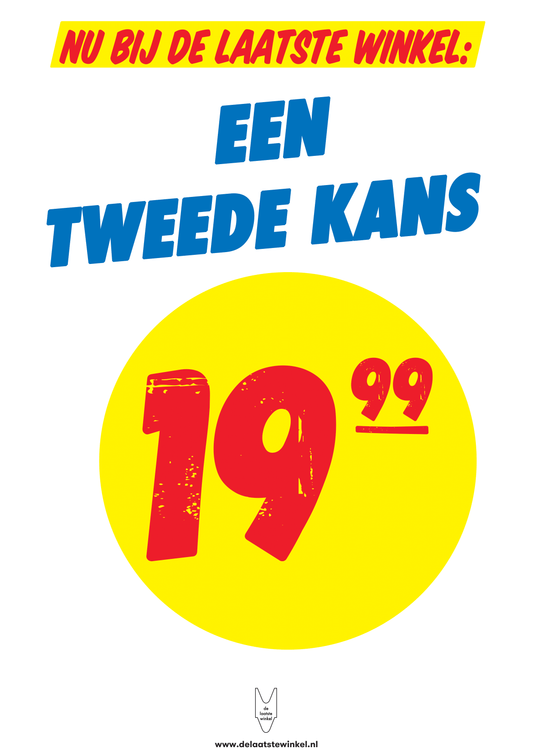 Reclameposter De Laatste Winkel - Een Tweede Kans