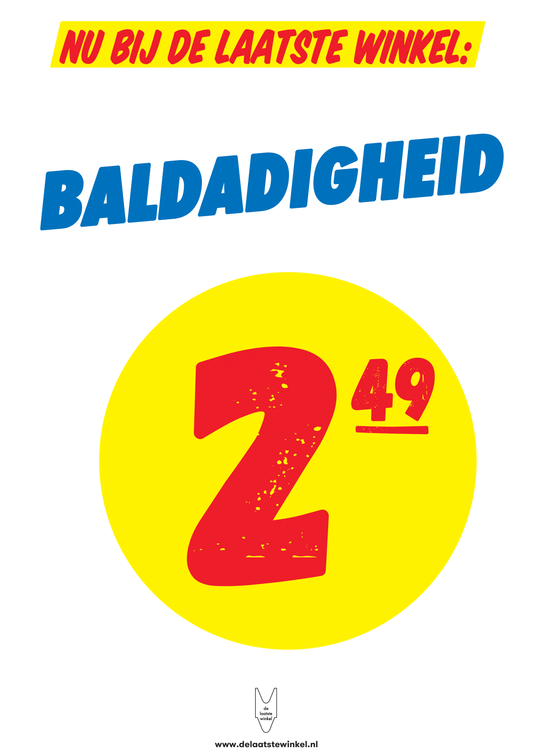 Reclameposter De Laatste Winkel - Baldadigheid