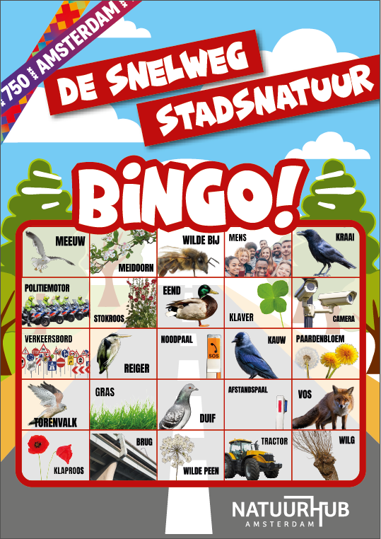 Overal van Natuur kunnen genieten - De Snelweg Stadsnatuur Bingo