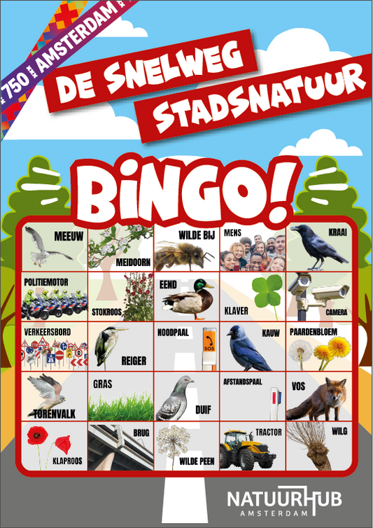 Overal van Natuur kunnen genieten - De Snelweg Stadsnatuur Bingo